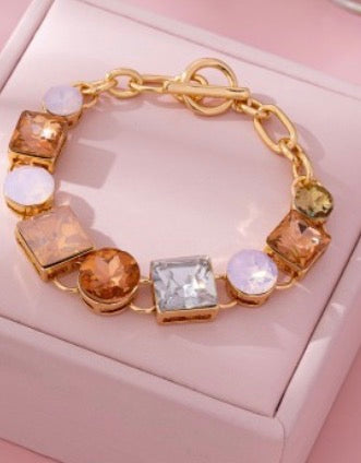 Pink jewel bracelet