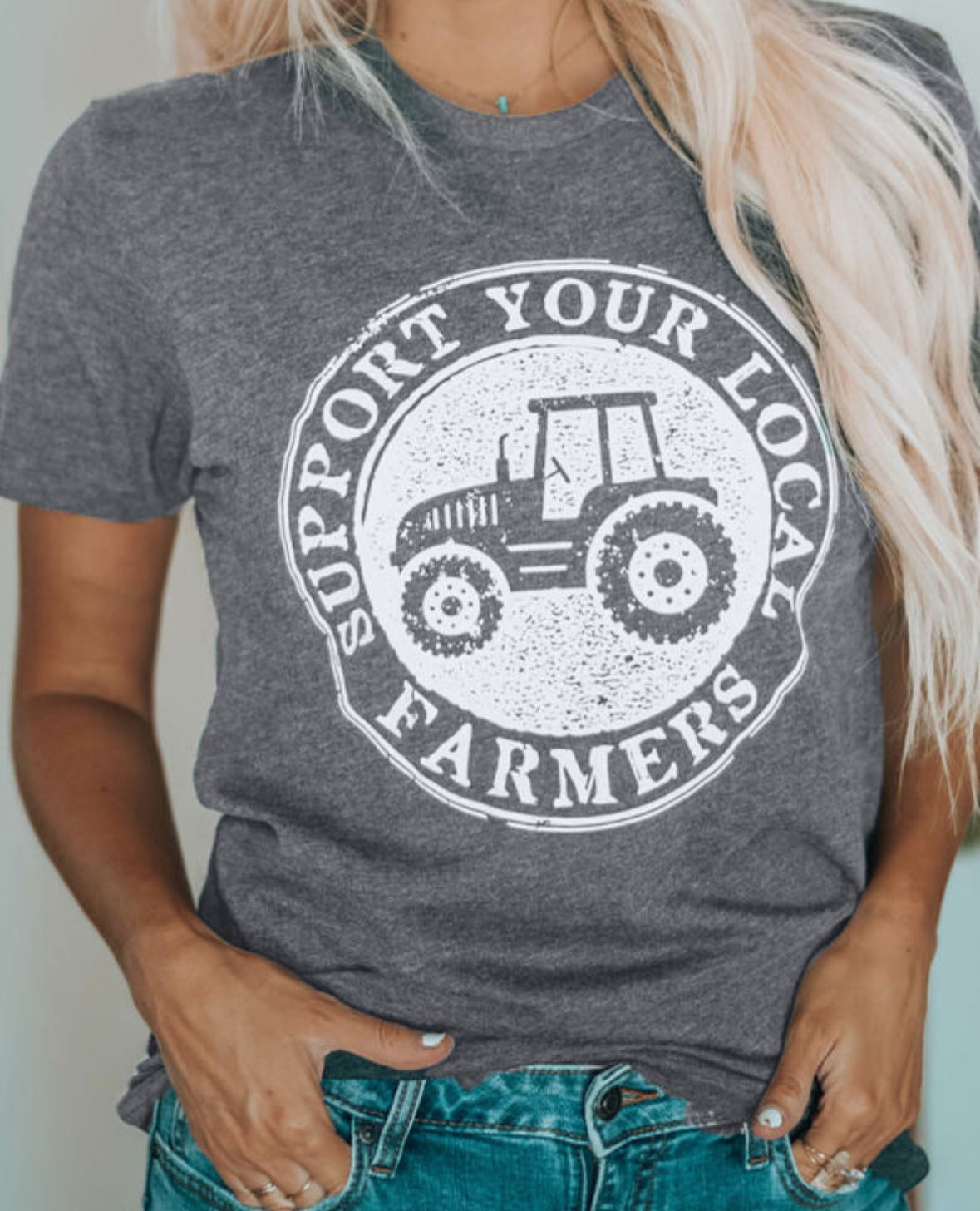 Support your local farmer graphic