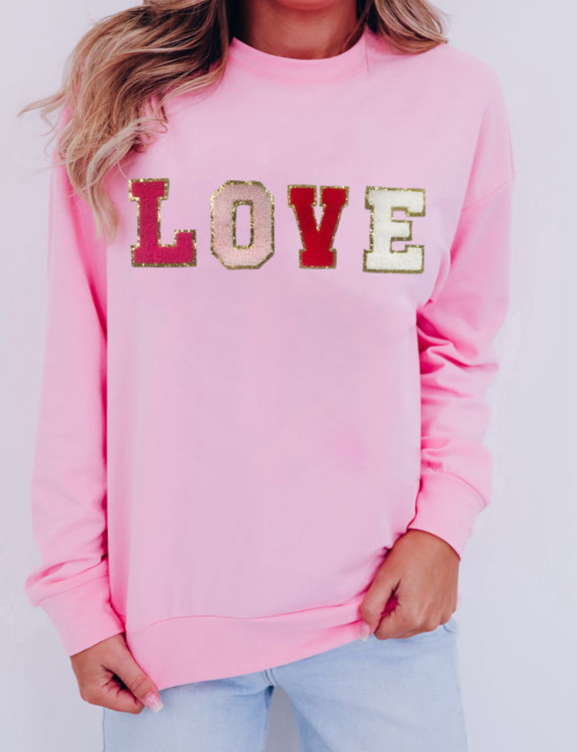 Puffy letter sweatshirt