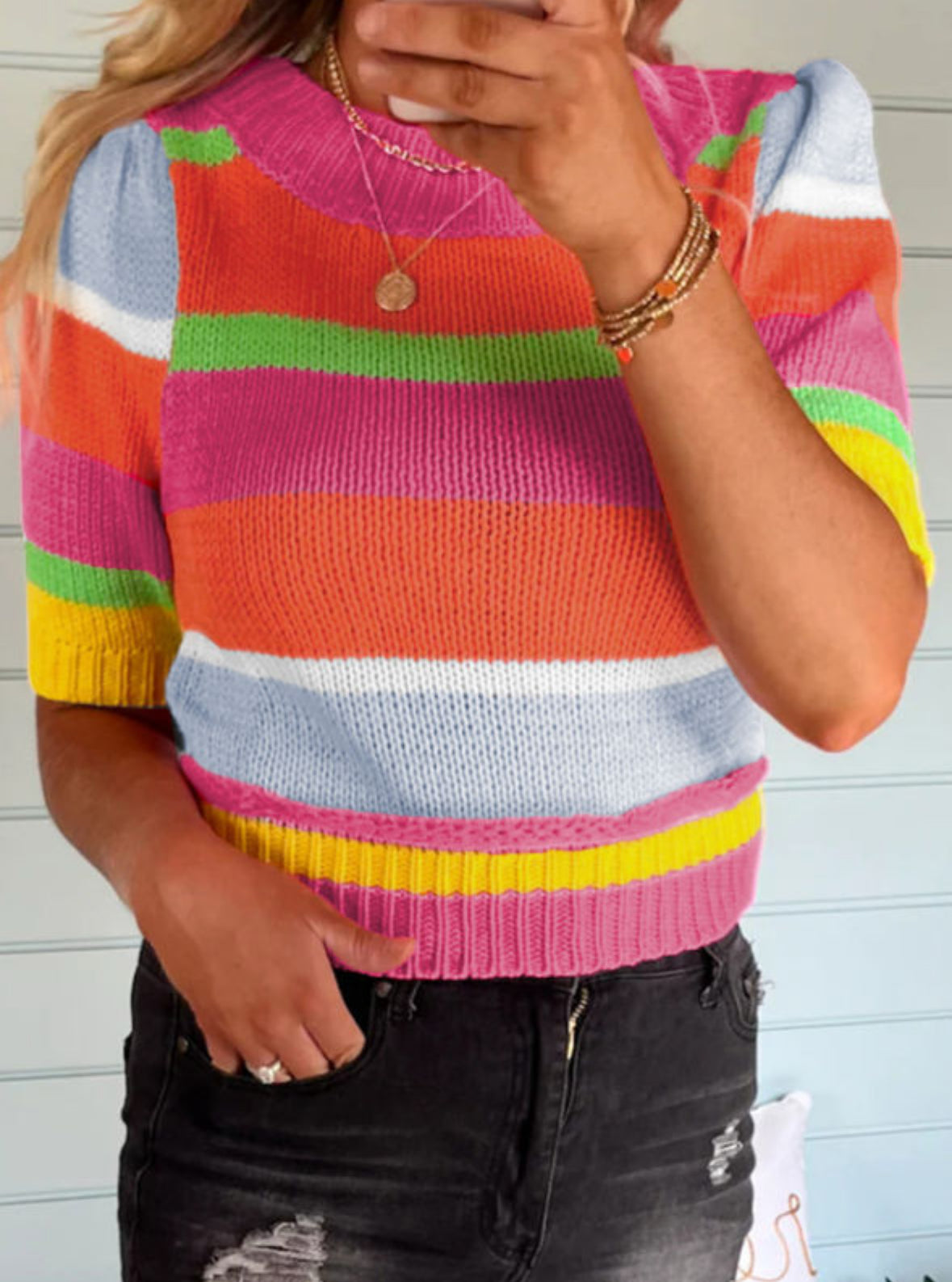 Striped summer sweater