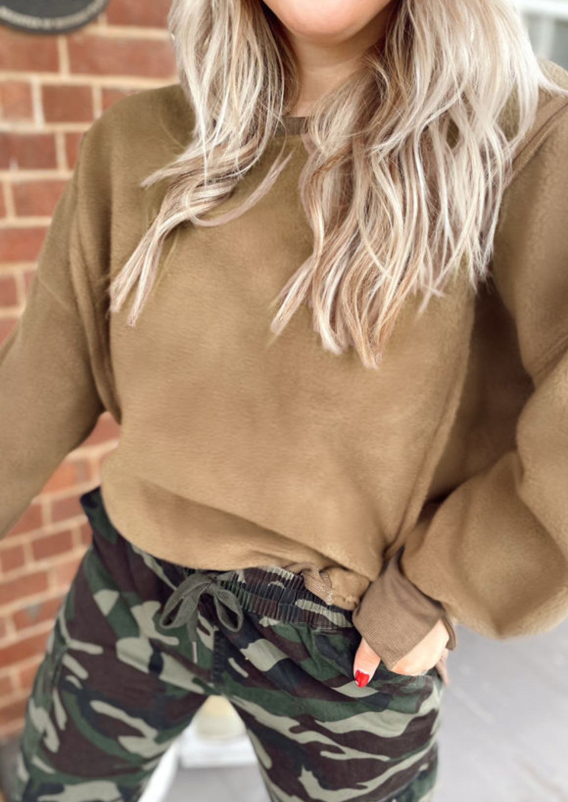 Sherpa sweatshirt