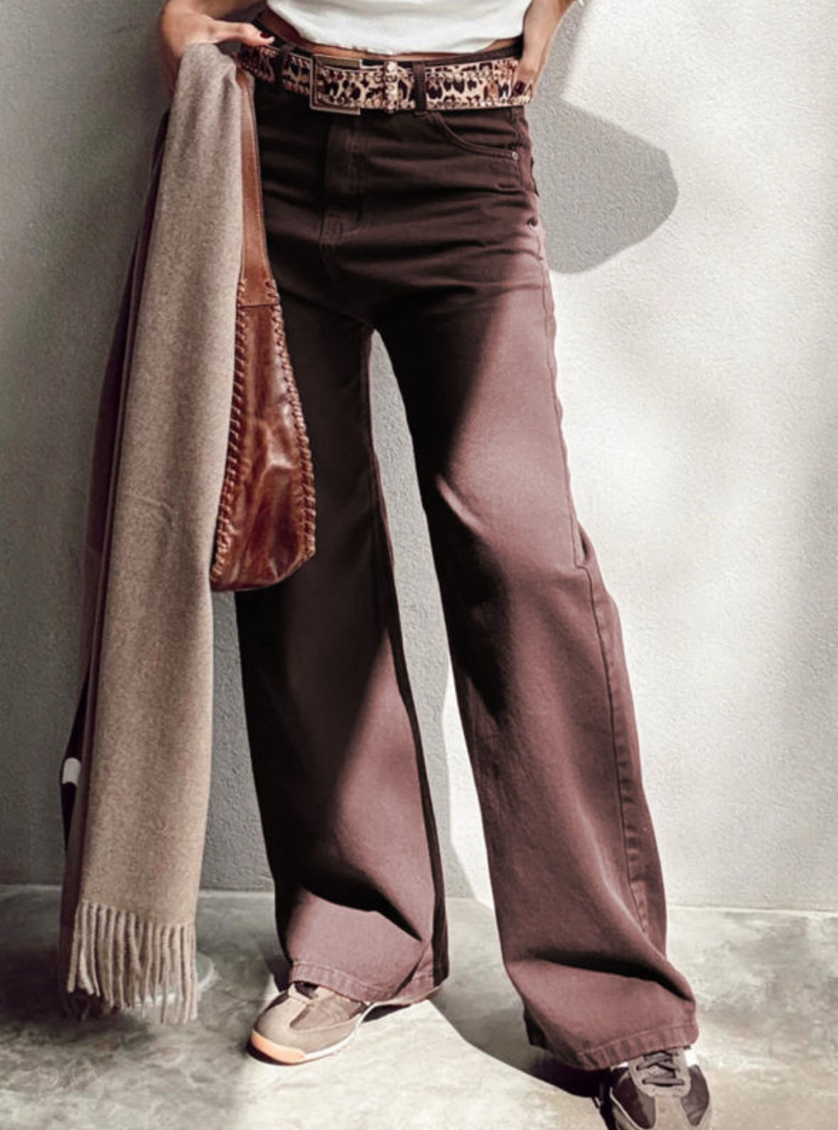 Brown jeans-full length