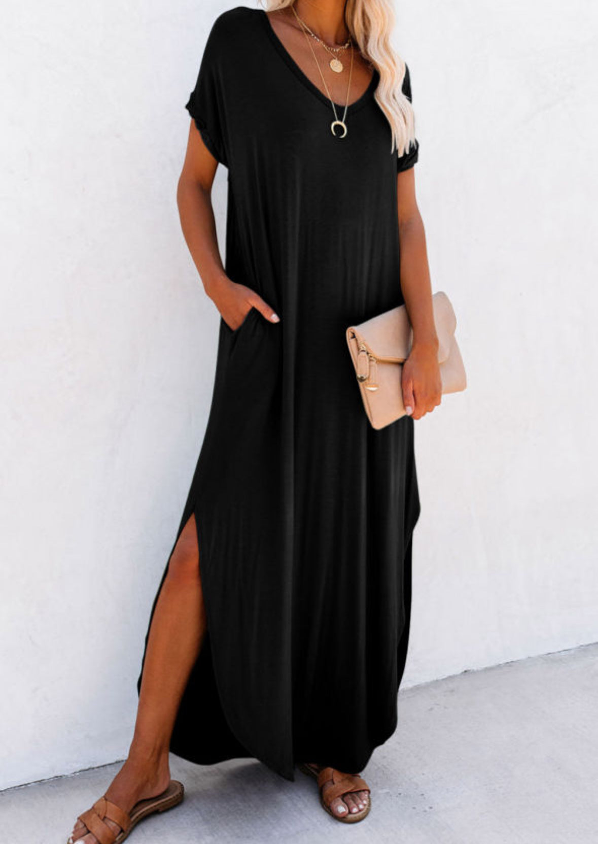 Black t-shirt dress