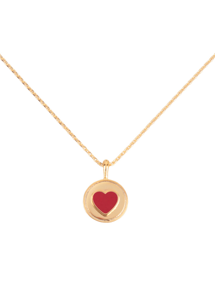 Red heart necklace