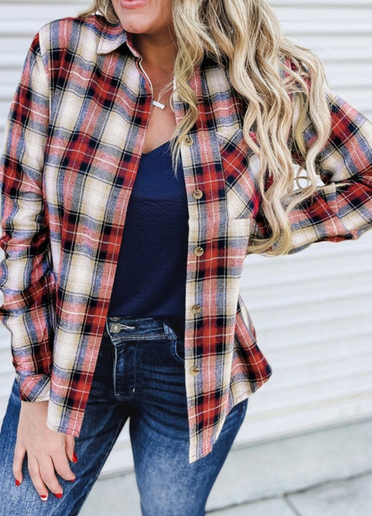 Red plaid flannel