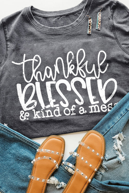 Thankful-Blessed graphic tee